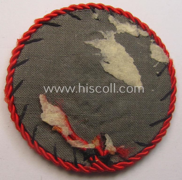 Marine-HJ (ie. 'Marine-Hitlerjugend') arm-badge aka: 'Ärmelabzeichen Reichsseefunkprüfung C' (or naval-HJ, radio-proficiency badge of the 'C'-grade)