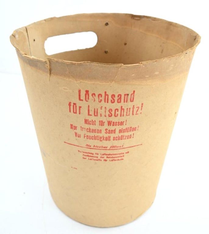 German Luftschutz Sand Bucket