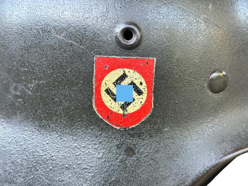 Q64 Polizei Double Decal Helmet '' Battle-Damage ''