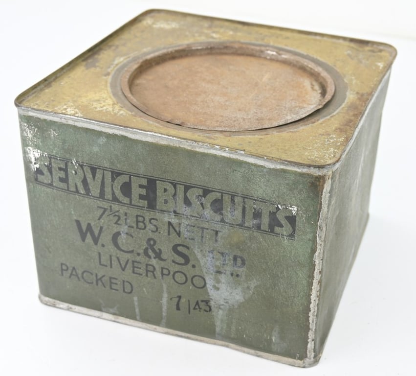 British WW2 Ration Box of Biscuits 1943