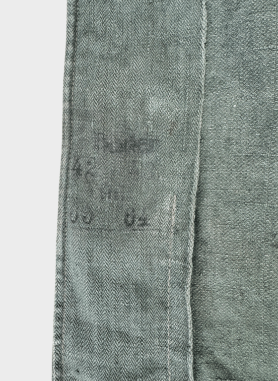 Waffen-SS Field-Reworked Drillich Work Tunic – Former NCO / SS-Unterscharführer Configuration