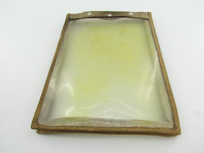 German Brown Leather Map Case with insert