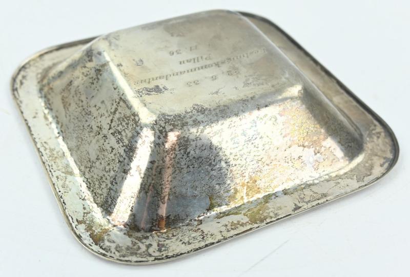 German KM/LW Silver Plate 'Festungskommandatur Pillau'