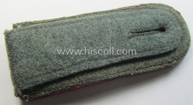 Single, WH (Heeres) 'M41- o. M43'-pattern, NCO-type shoulderstrap: 'Oberfeldwebel des Nebelwerfer-Abtlgs. 329'