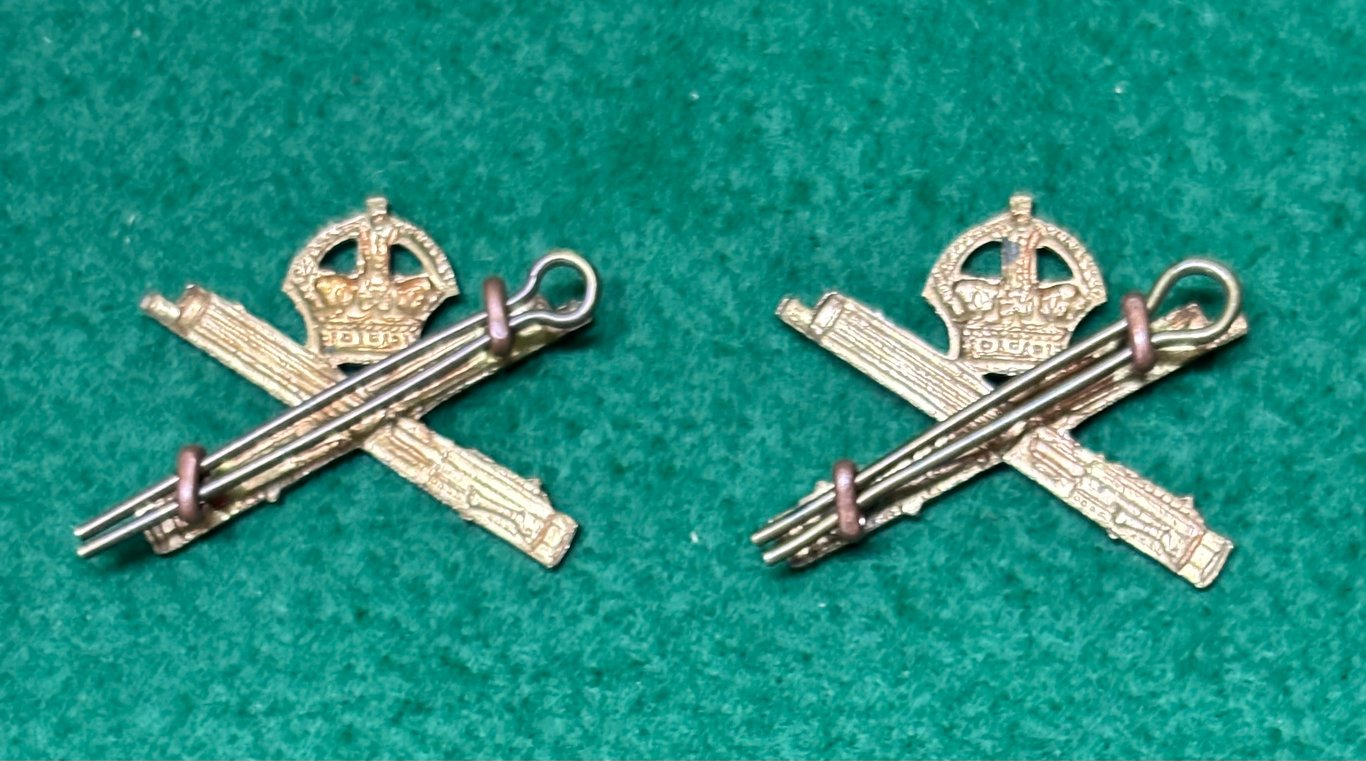 Matched Pair MGC Collar Badge
