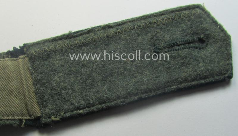 Single example of an early-period (ie. 'M36- o. M40'-pattern and pointed-styled), WH (Heeres) 'cyphered', EM-type shoulderstrap as was intended for a: 'Soldat des Inf.-Maschinengewehr-Abts. 59'