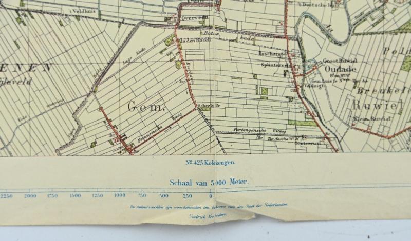 German Mapcard of 'Vinkeveen' Holland