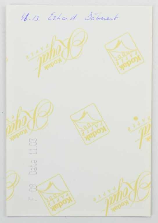 Signature of Luftwaffe KC Recipient 'Erhard Jähnert'