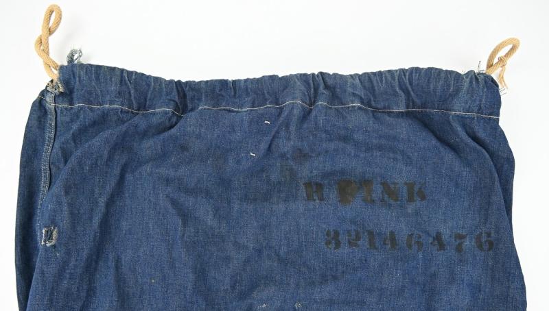 US WW2 Named Denim Kit-Bag