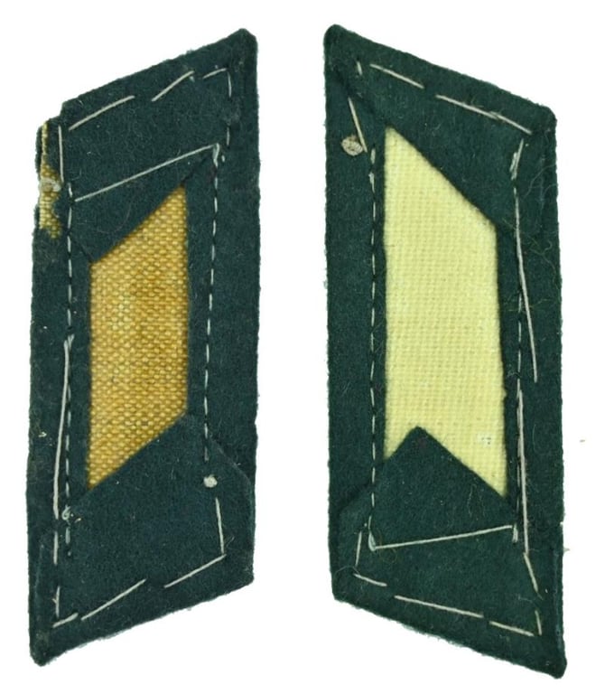 German WH EM Artillery Collar Tabs