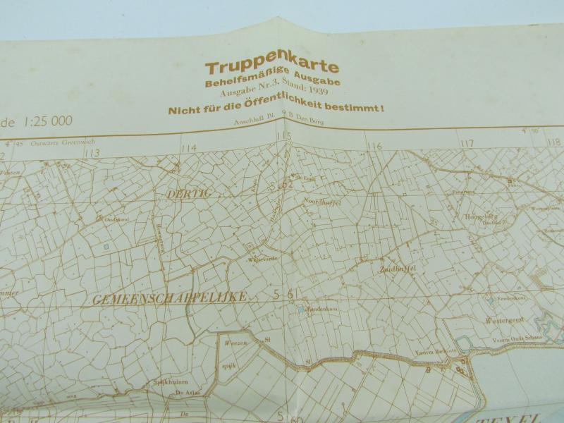 Wehrmacht  "Truppenkarte" Den Helder 1939