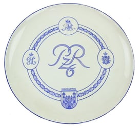 German WH Panzer Regiment 6 Porcelain Remembrance Plate
