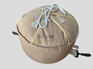 British Airborne Container Parachute in White