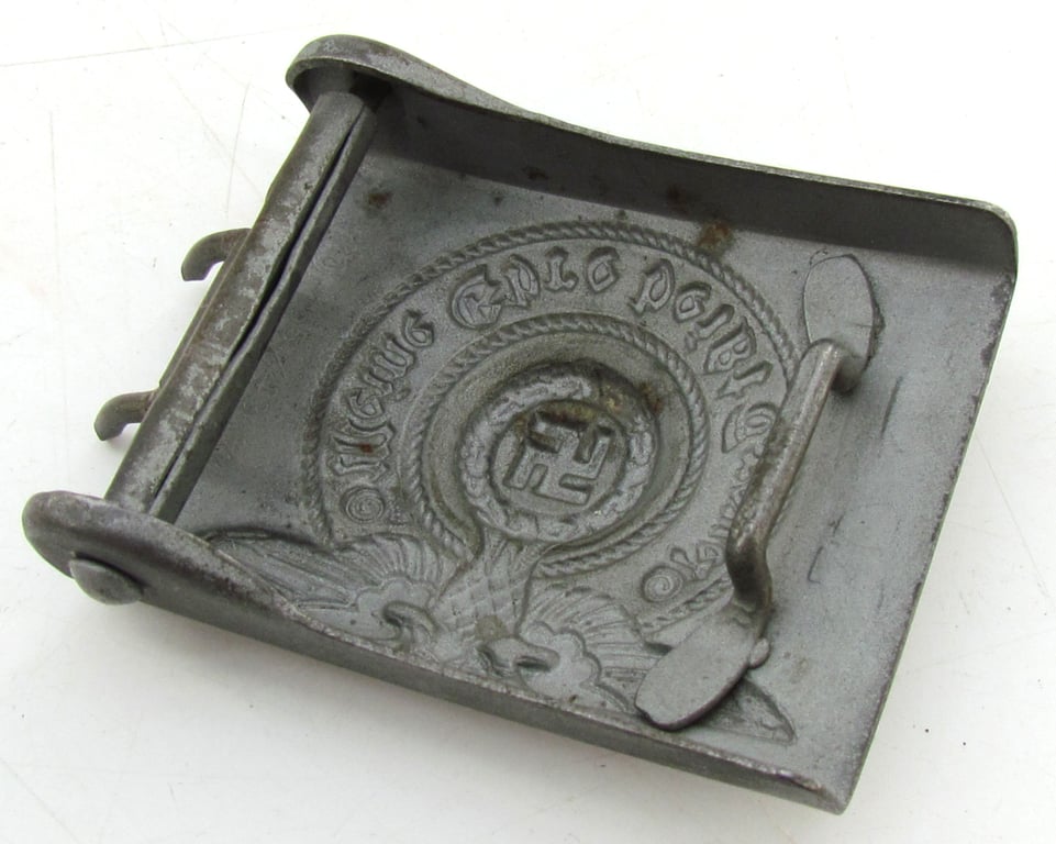 Waffen-SS Steel Belt Buckle – RZM 155/43 SS