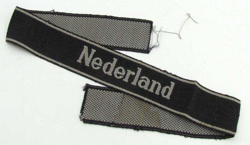 Waffen-SS BeVo 'Nederland' Cufftitle