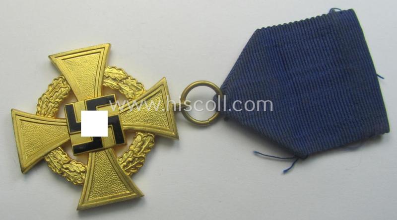 'Treuedienst Ehrenzeichen 1. Klasse' that comes stored in its maker- (ie. 'Wilh. Deumer'-) marked- and/or 'Zellstoff'-based pouch