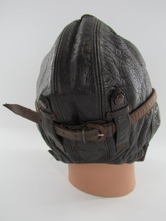 Luftwaffe LKPW101 Flight Crews Leather Winter Helmet With Flight Goggles