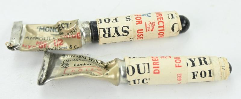 British WW2 RAF First Aid Morphine Tin Can with Content