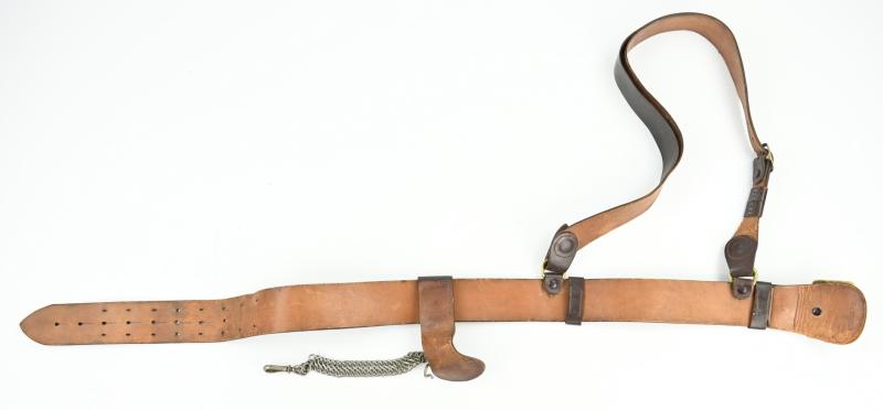 US WW2 Sam Brown Belt Set