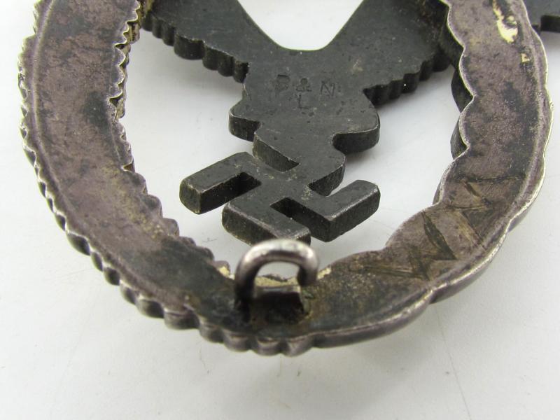 Luftwaffe Pilot's Badge in Tombak by B&N L