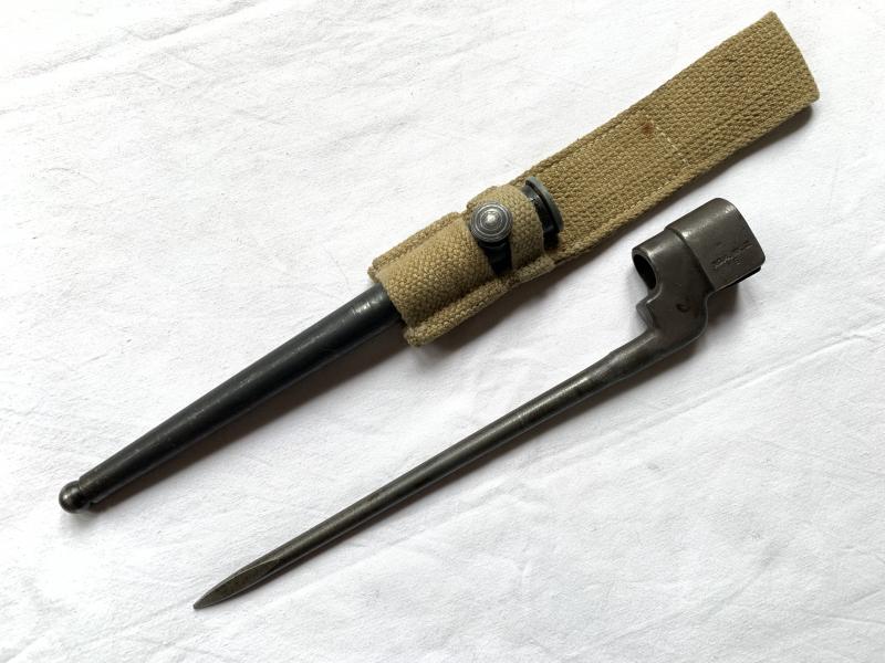British Bayonet with Webbing Frog -1943-
