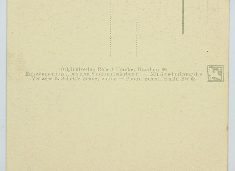 German WH GBJ Postcard 'Marsch der Gebirgsjäger'