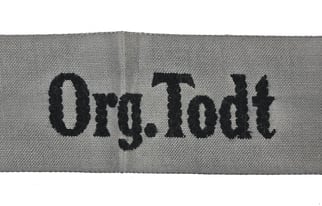 German Org. Todt Armband / Cufftitle