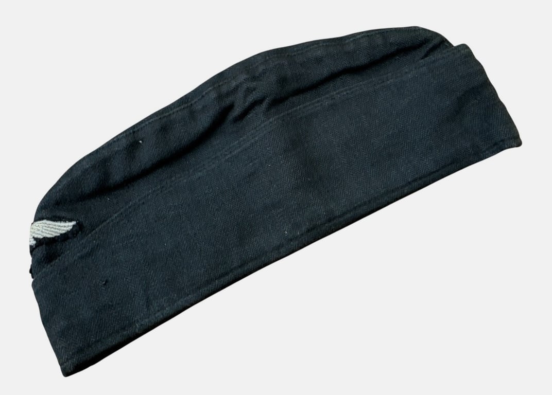 Luftwaffe Black Panzer / Mechanic's Overseas Cap by Carl Halfar