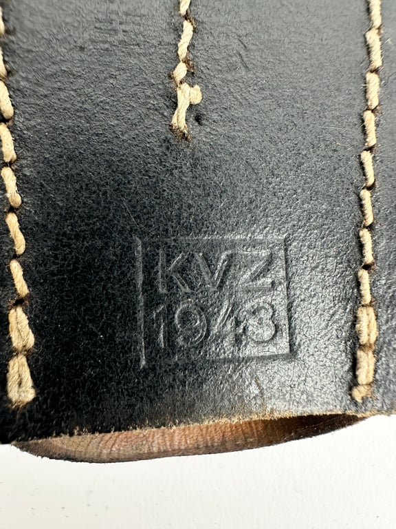 Wehrmacht K98 Leather Bayonet Frog By ‘KVZ’ 1943