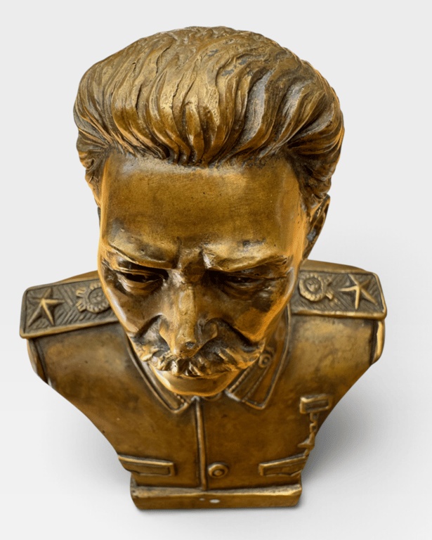 Soviet Joseph Stalin Bronze Bust