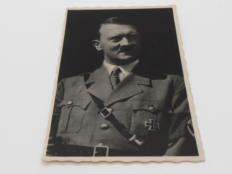 Postcard : Portrait Photo Adolf Hitler ( 1938 )