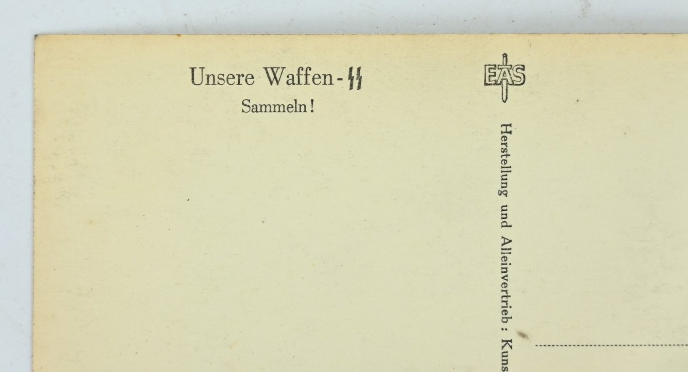 German Waffen-SS Postcard 'Unsere-SS'