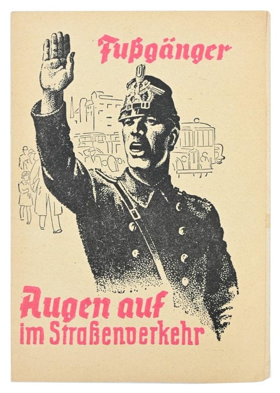 German Third Reich Traffic Instruction for Coachman