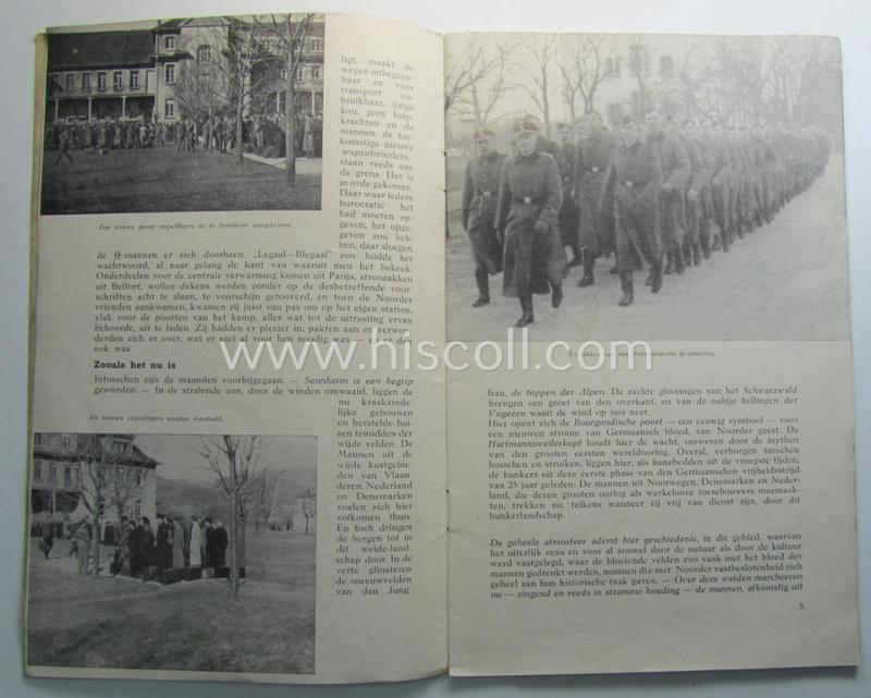 Waffen-SS booklet: 'De weg tot Germaansche Lotsverbondenheid - Opleidingskamp Sennheim'