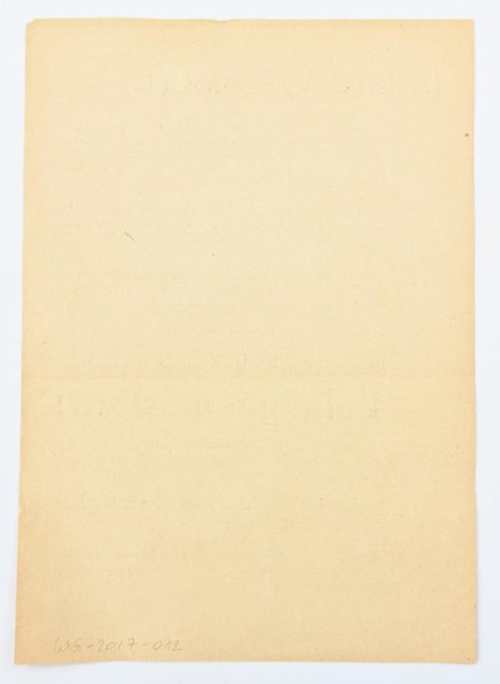 German Third Reich Era Civil Gasmask Flyer