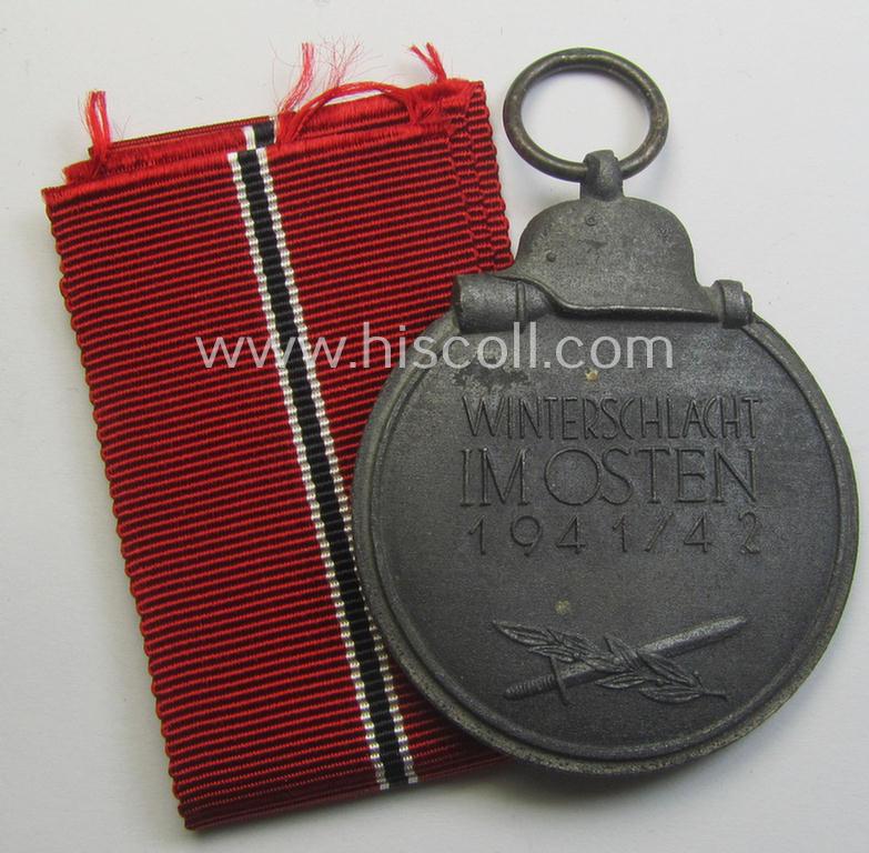 Medal-set: 'Winterschlacht im Osten 1941-42' being a maker- (ie. '13'-) marked specimen by the maker: 'Gustav Brehmer'