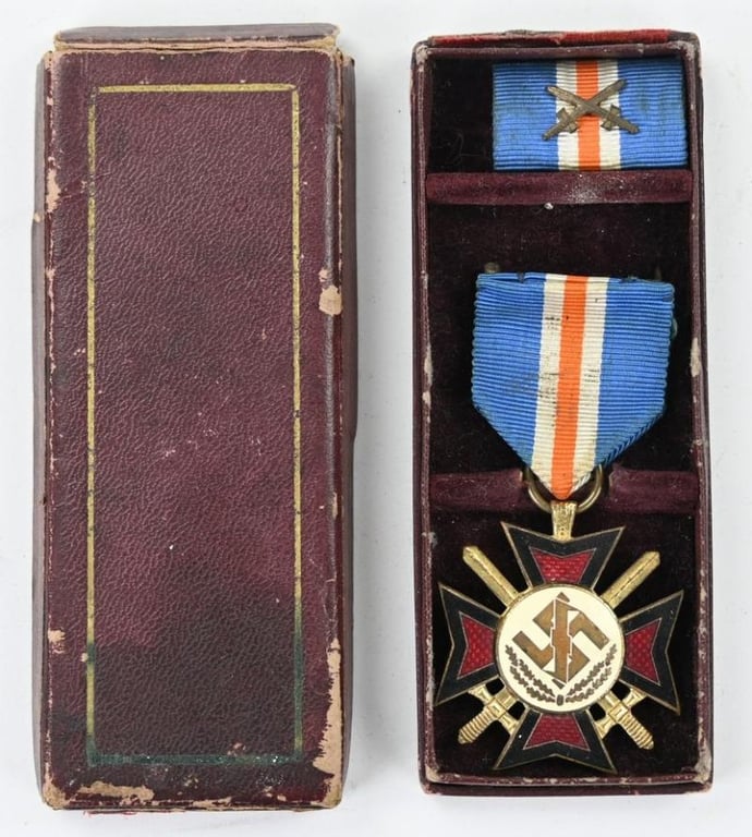 Dutch NSB Mussert Cross in Case