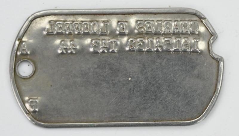 USAAF WW2 Dog-Tag 'Charles E Loeffel'