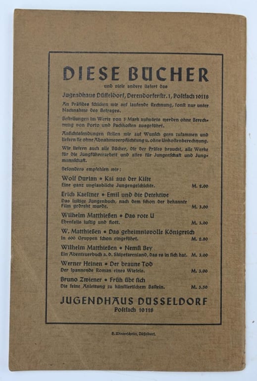 German Hitler Youth 'Jungschar' Booklet 1934