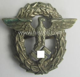 Early-period- and tarnished silvered ie. 'Buntmetall'-based! - 'Polizei'-...
