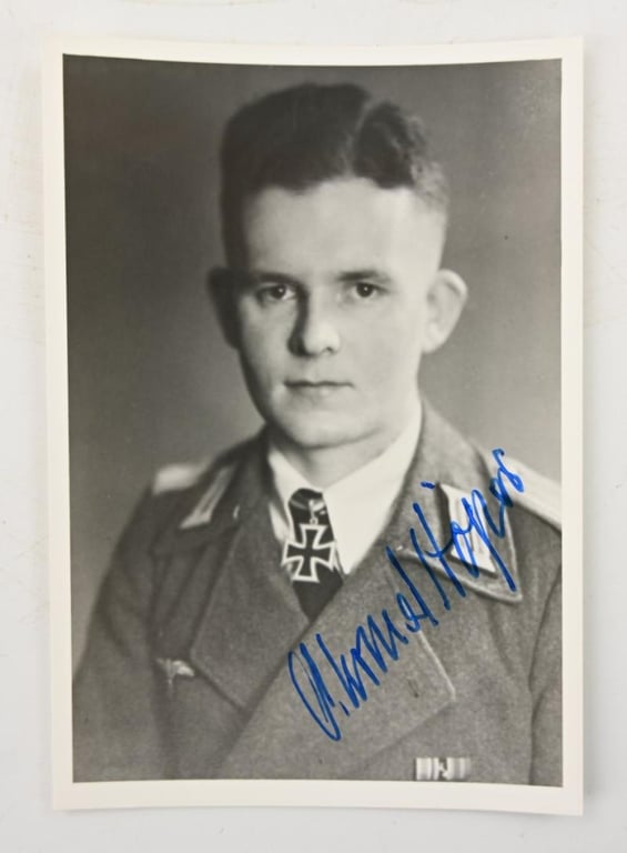 Signature of Wehrmacht Heer KC Recipient 'Ahrend Höper'