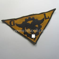 WH (Luftwaffe)-related- (EM- ie. NCO-pattern-) machine-embroidered breast-badge ie....