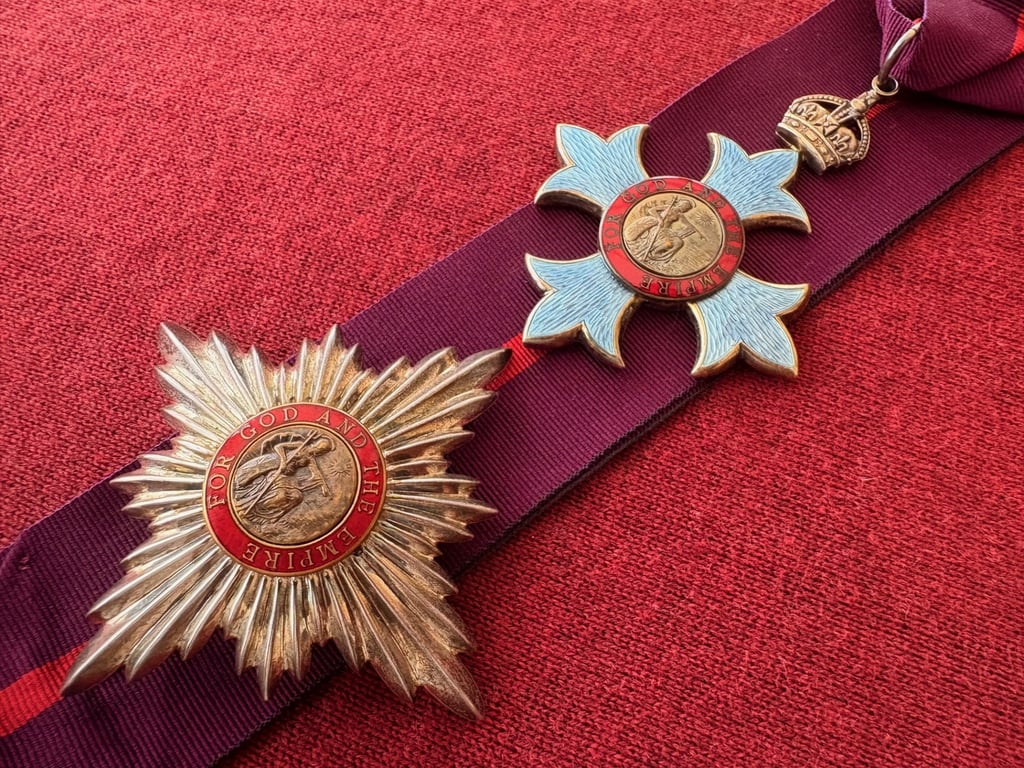 WWI MILITARY 1917 KNIGHTHOOD OF THE ORDER OF THE BRITISH EMPIRE SET.