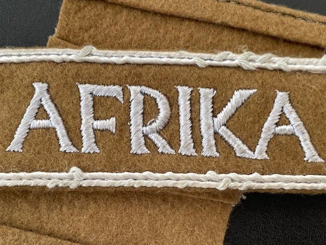 GERMAN WWII AFRIKA CUFF TITLE, SUPERB EXAMPLE MINT.