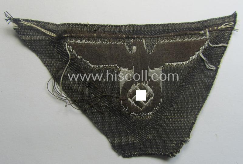 SA-related cap-eagle as was intended for the: 'Lagermütze' (ie. side-cap) being an example as woven on a typical brownish-coloured background and as such intended for generic 'SA'-usage