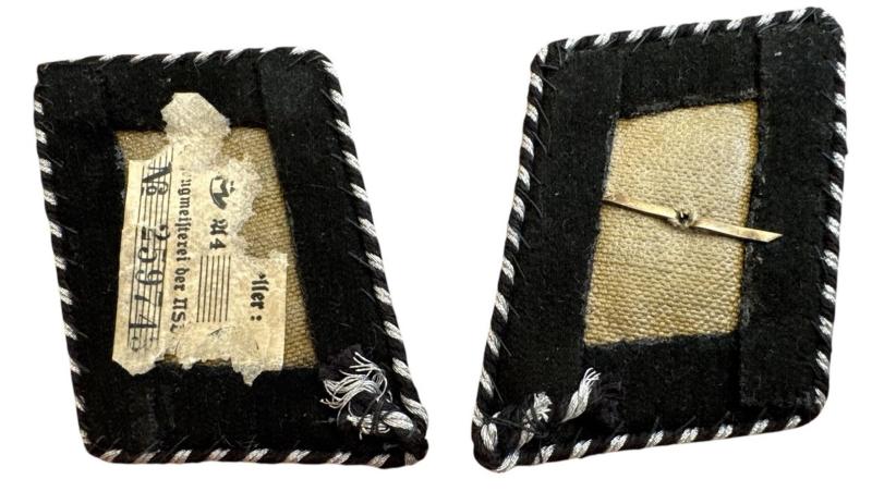 Allgemeine  SS Rank Collar Tabs – Unterscharführer