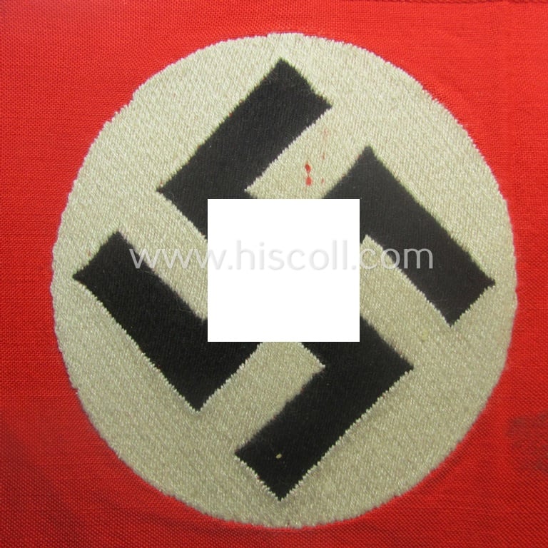 N.S.D.A.P.-related party-armband (ie. 'Armbinde') being of the 'entirely woven'-pattern (that still retains its period 'RzM'-etiket)