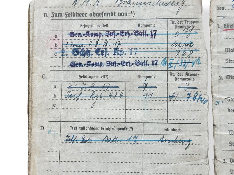 Grouping of Oberfeldwebel -Hans Kelmereit-