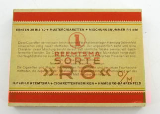 Original Reemtsma “R6 o/M” Muster Cigarettes – 1938–1940