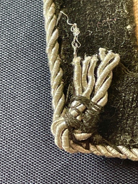 FINE PAIR OF ORIGINAL GERMAN WWII WAFFEN -SS HIGH RANKING COLLAR PATCHES